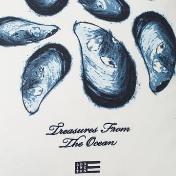 Mussels Twill Kissenbezug 50 x 50cm - White-blue - Lexington
