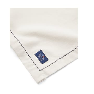 Org Cotton Oxford Tischset stitches 40x50cm - Beige-dark gray - Lexington