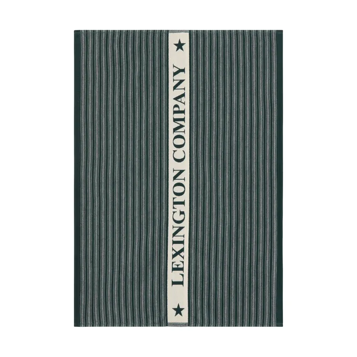 Organic Cotton Terry Geschirrtuch 50x70 cm - Grün-Hellbeige - Lexington