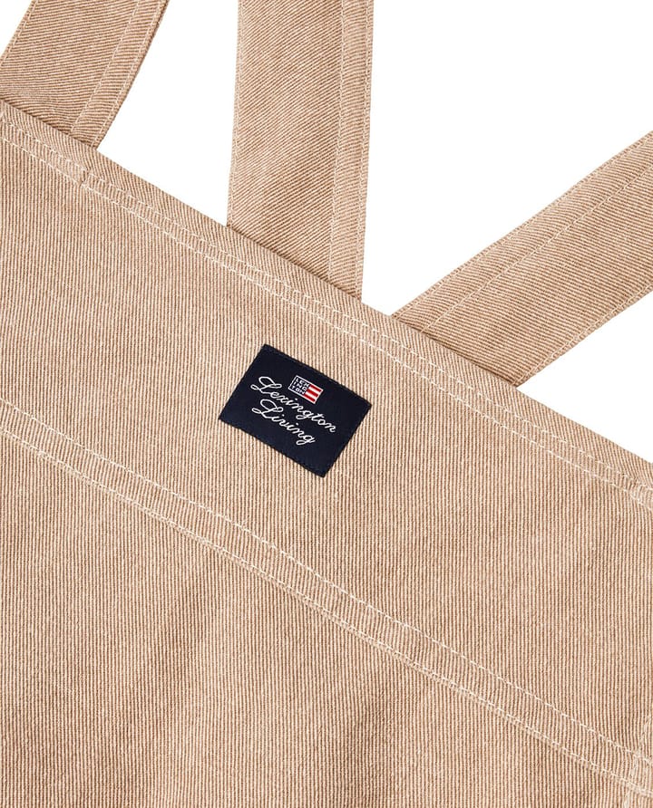 Organic Cotton Twill Schürze, Beige Lexington