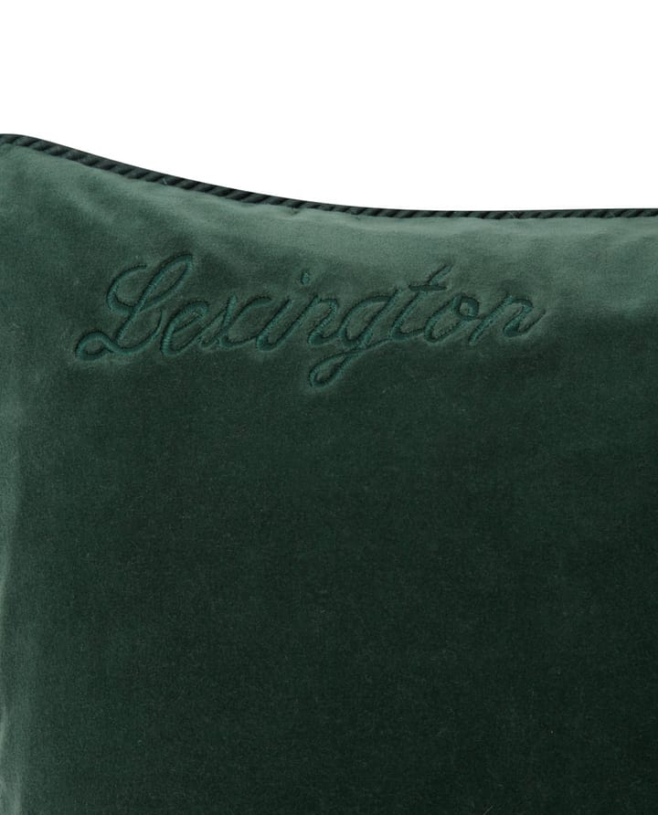 Organic Cotton Velvet Kissenbezug 50 x 50cm - Green - Lexington