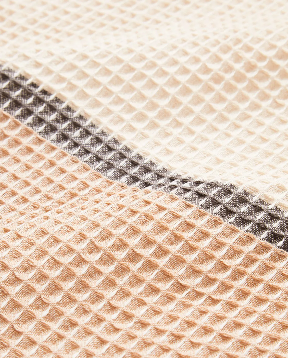 Organic Cotton Waffle Geschirrtuch 50x70 cm, Beige Lexington