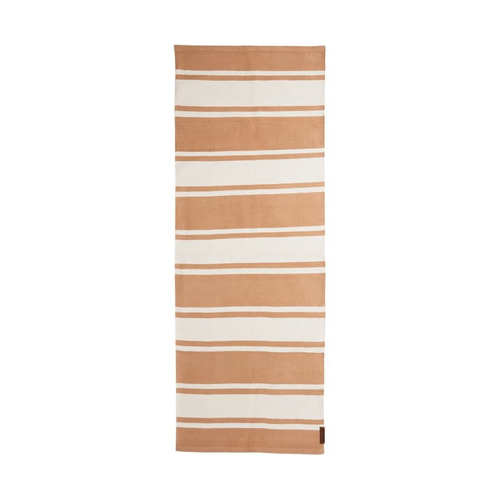 Organic Striped Cotton Flurteppich 70x130 cm - Beige-white - Lexington