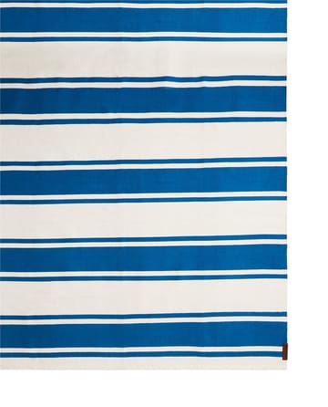 Organic Striped Cotton Flurteppich 70x130 cm - Blue-white - Lexington