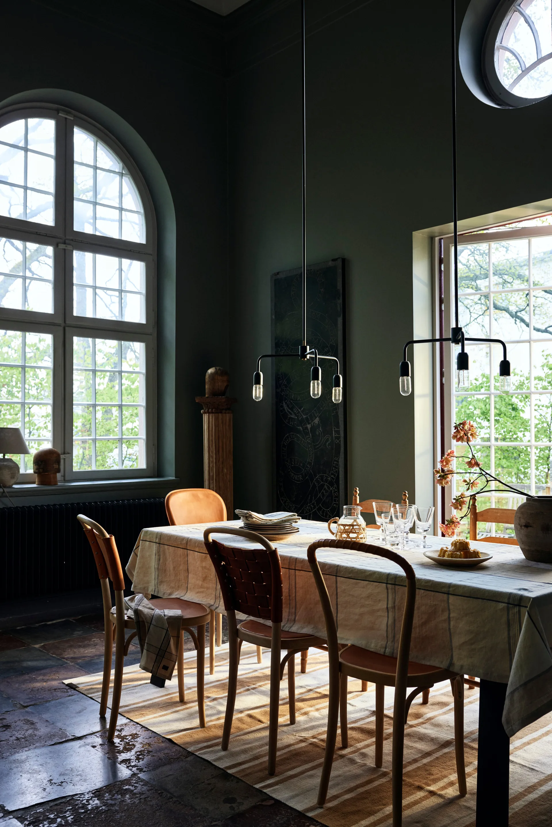 Organic Striped Cotton Teppich 170x240 cm, Beige-white Lexington