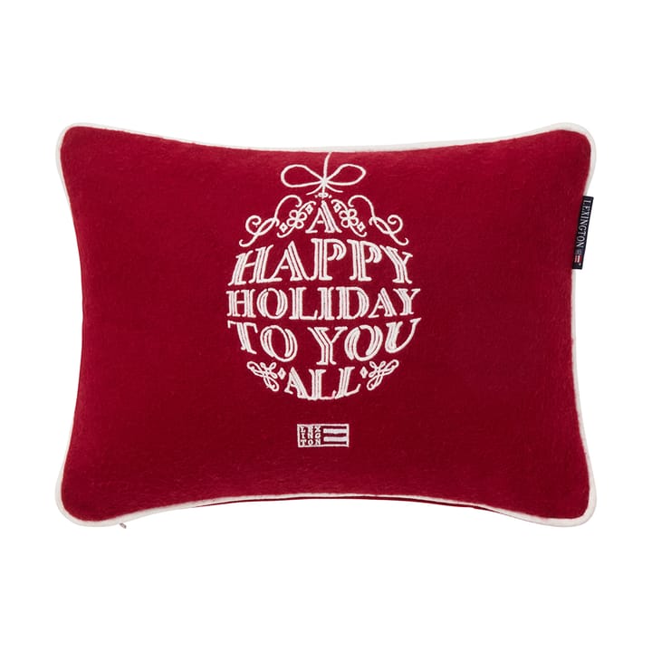Ornament Wollemix Kissen 30x40 cm - Red-white - Lexington