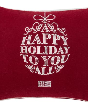 Ornament Wollemix Kissen 30x40 cm - Red-white - Lexington