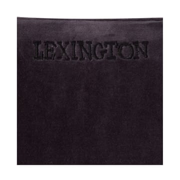 Patched Organic Cotton Velvet Kissenbezug 50x50cm - Dark gray-light beige - Lexington