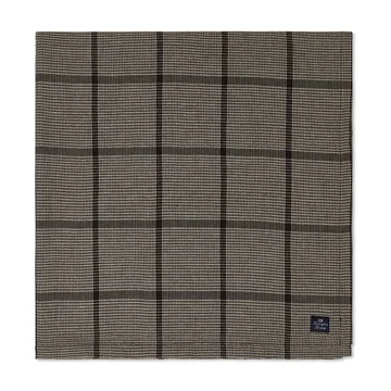 Pepita Check Cotton Linen Tischtuch 150 x 250cm - Dark gray-beige - Lexington