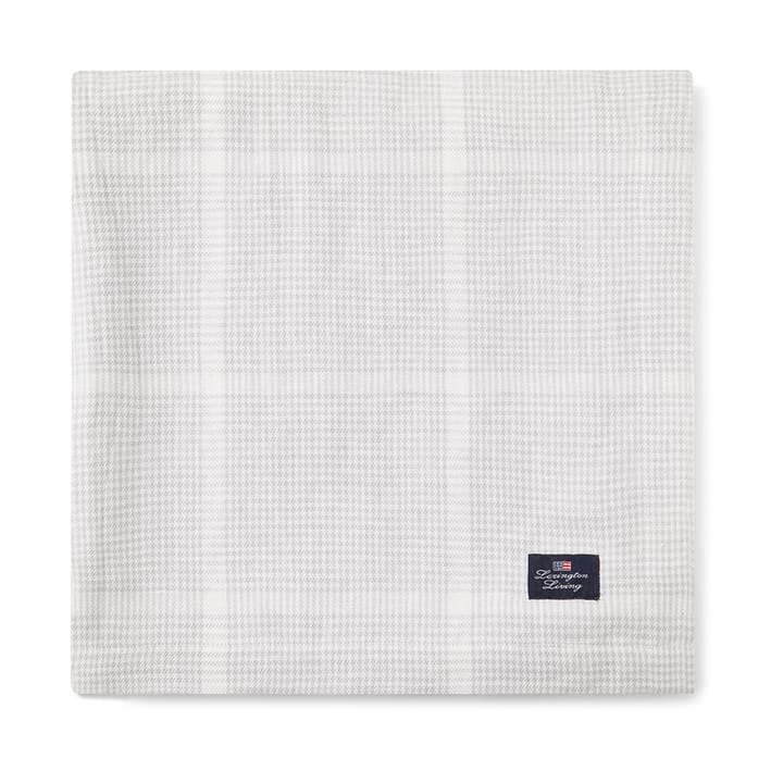 Pepita Check Cotton Linen Tischtuch 150 x 250cm - White-light gray - Lexington