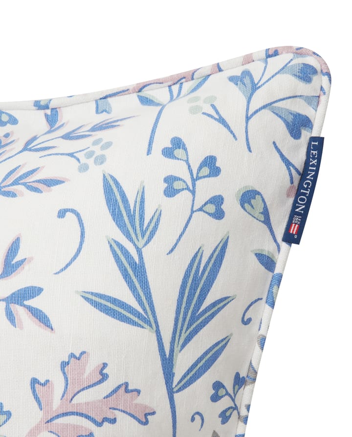 Printed Flowers Kissenbezug 50 x 50cm - Blau - Lexington