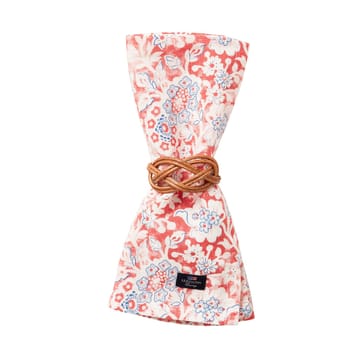 Printed Flowers Recycled Cotton Stoffserviette 50x50 cm - Coral - Lexington