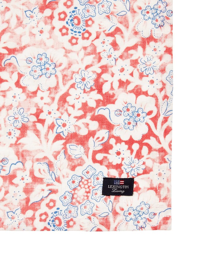 Printed Flowers Recycled Cotton Stoffserviette 50x50 cm, Coral Lexington