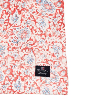 Printed Flowers Recycled Cotton Tischdecke 150x350 cm - Coral - Lexington