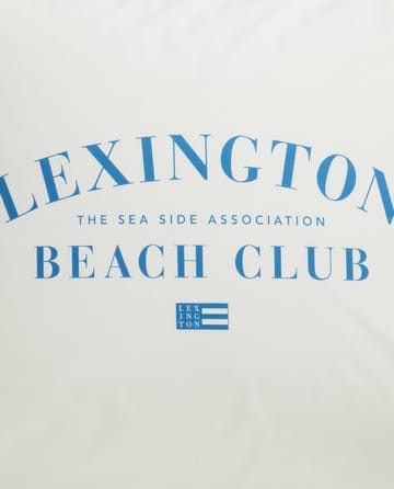 Printed Organic Cotton Poplin Kissenbezug 50 x 60cm - Blau-weiß - Lexington