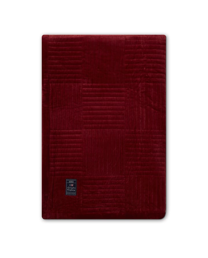 Quilted Cotton Velvet Star Tagesdecke 240 x 260 cm, Red Lexington