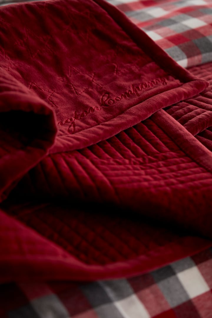 Quilted Cotton Velvet Star Tagesdecke 240 x 260 cm, Red Lexington