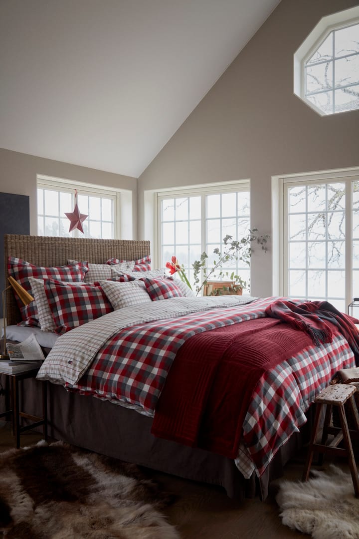 Quilted Cotton Velvet Star Tagesdecke 240 x 260 cm, Red Lexington