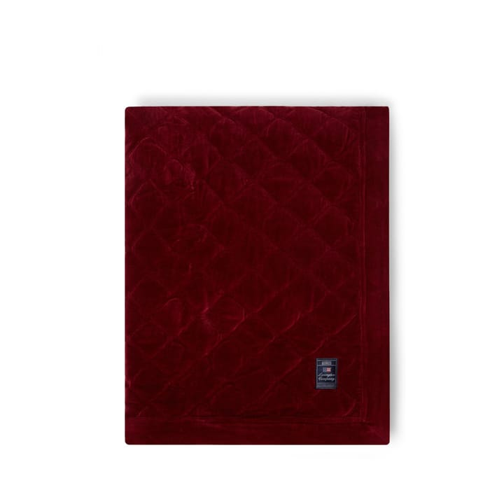 Quilted Organic Cotton Velvet Bettüberwurf 240 x 260cm - Red - Lexington