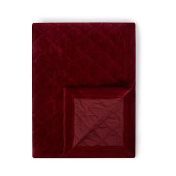 Quilted Organic Cotton Velvet Bettüberwurf 240 x 260cm - Red - Lexington