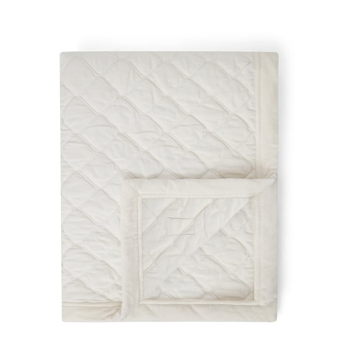 Quilted Organic Cotton Velvet Bettüberwurf 240 x 260cm - Snow white - Lexington