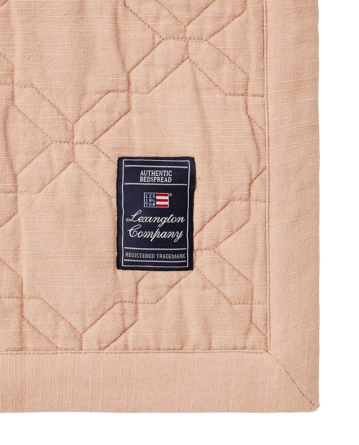 Quilted Recycled Cotton Tagesdecke 260x240 cm, Beige Lexington