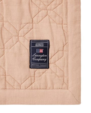 Quilted Recycled Cotton Tagesdecke 260x240 cm - Beige - Lexington