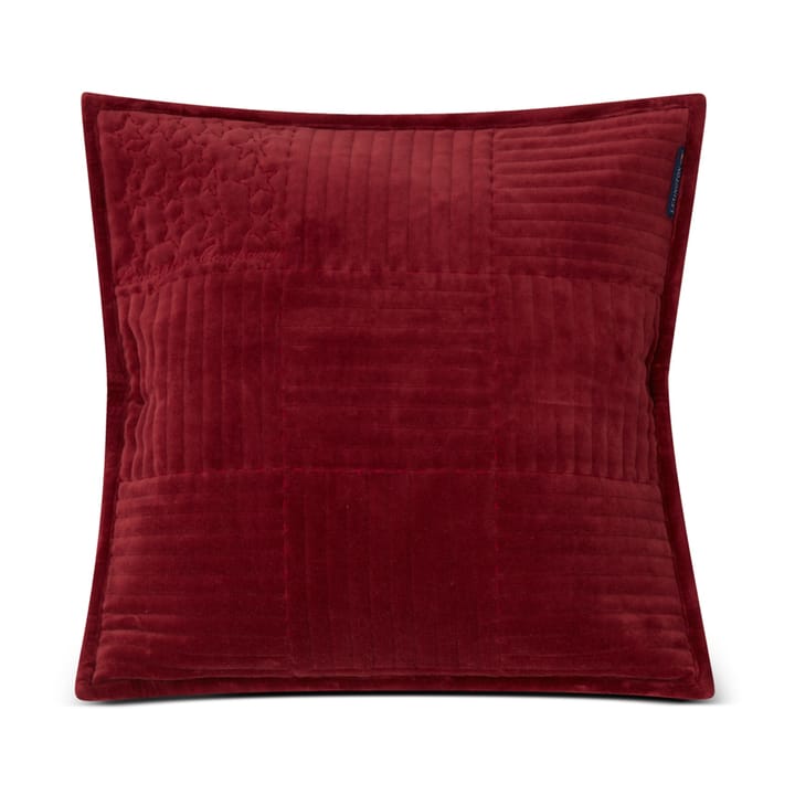 Quilted Velvet Star Kissenbezug 50 x 50 cm, Red Lexington