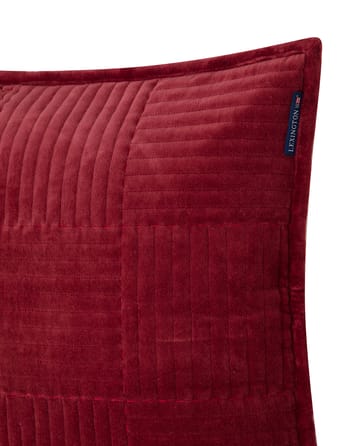 Quilted Velvet Star Kissenbezug 50 x 50 cm - Red - Lexington