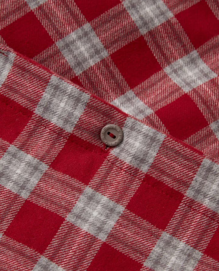 Red Checked Cotton Flannel Bettwäsche - 50 x 60cm, 150 x 210cm - Lexington
