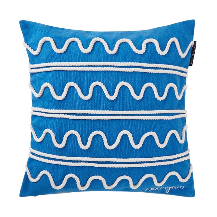 Rope Wave Cotton Canvas Kissenbezug 50x50 cm - Blue - Lexington