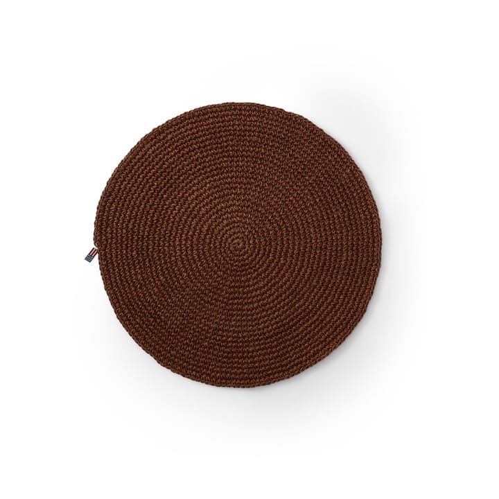 Round Recycled Paper Straw Tischset Ø 38 - Braun - Lexington