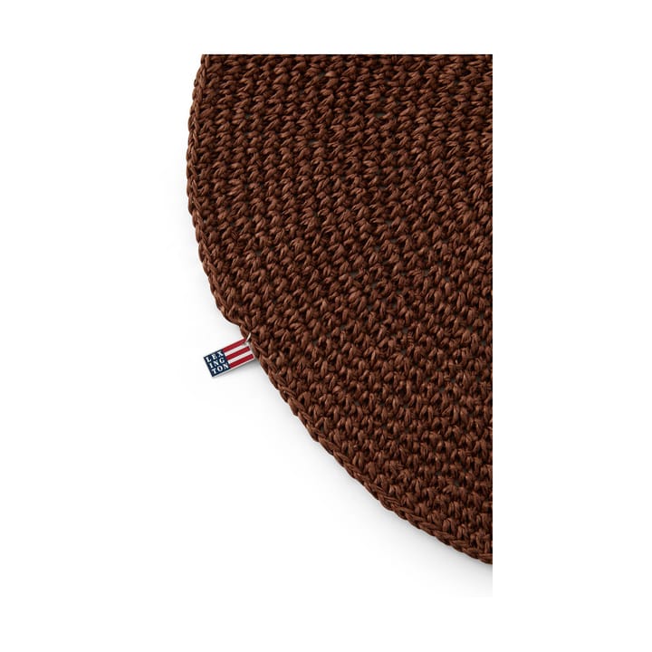 Round Recycled Paper Straw Tischset Ø 38, Braun Lexington