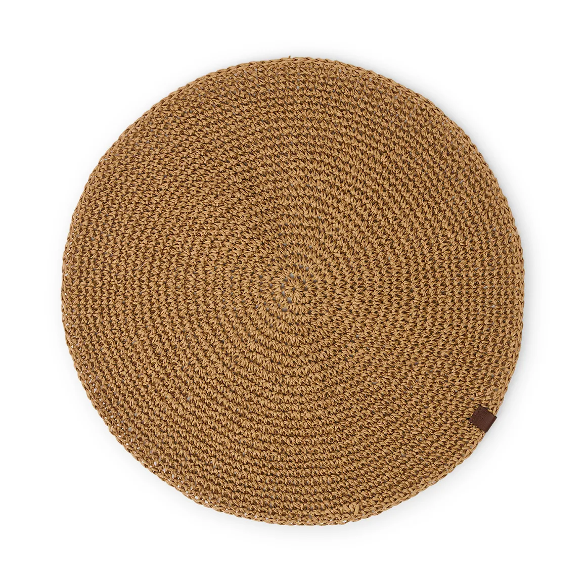 Round Recycled Paper Straw Tischset Ø 38, Natural Lexington
