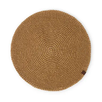 Round Recycled Paper Straw Tischset Ø 38 - Natural - Lexington