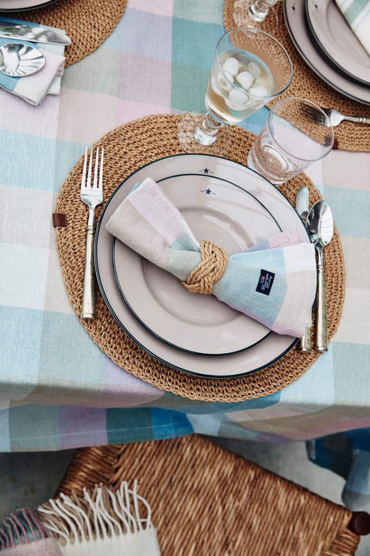 Round Recycled Paper Straw Tischset Ø 38, Natural Lexington