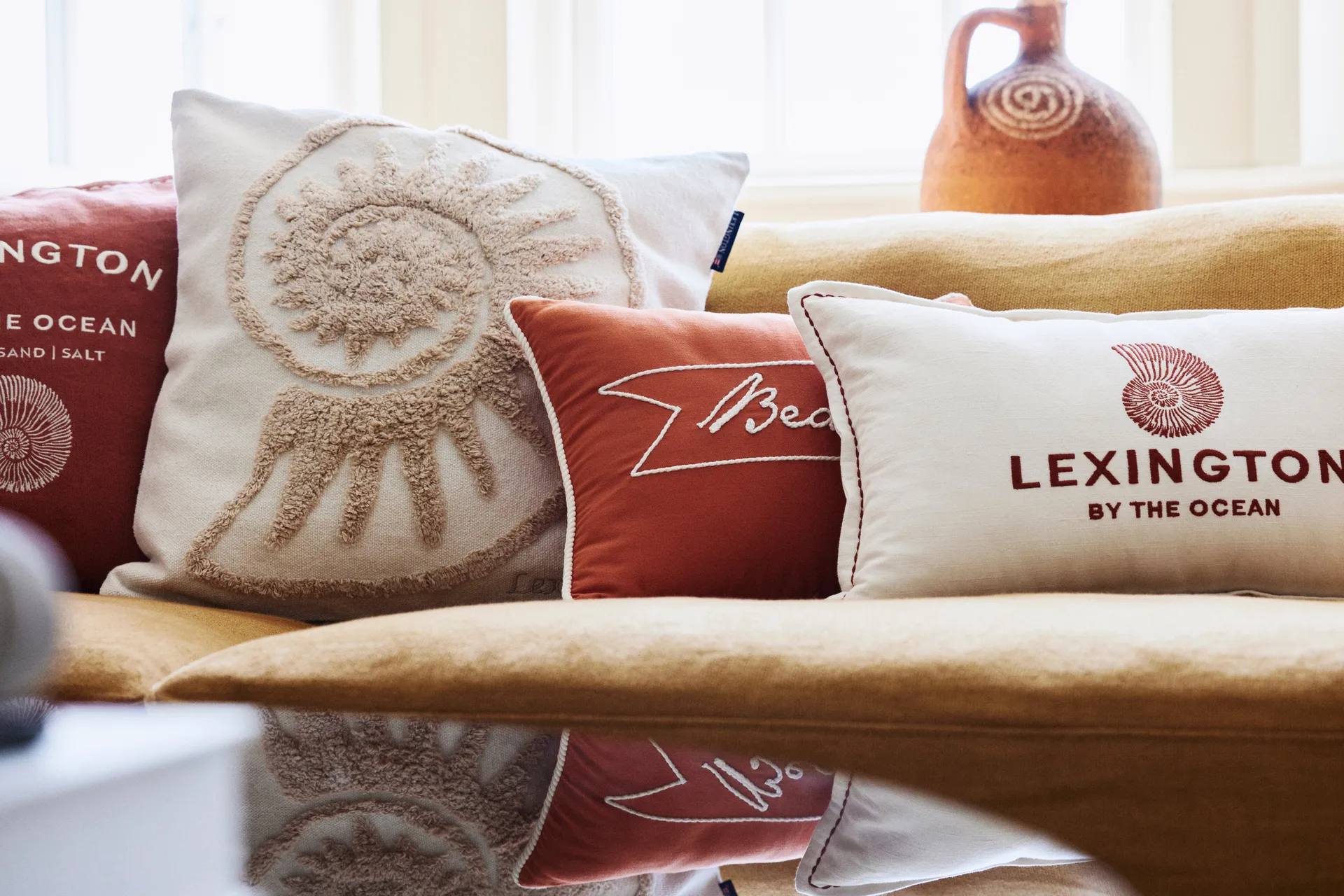 Rug Shell Cotton Canvas Kissenbezug 50x50 cm, White Lexington