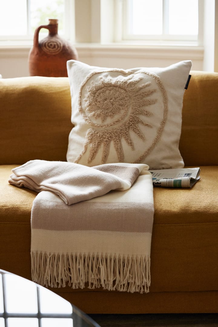 Rug Shell Cotton Canvas Kissenbezug 50x50 cm, White Lexington