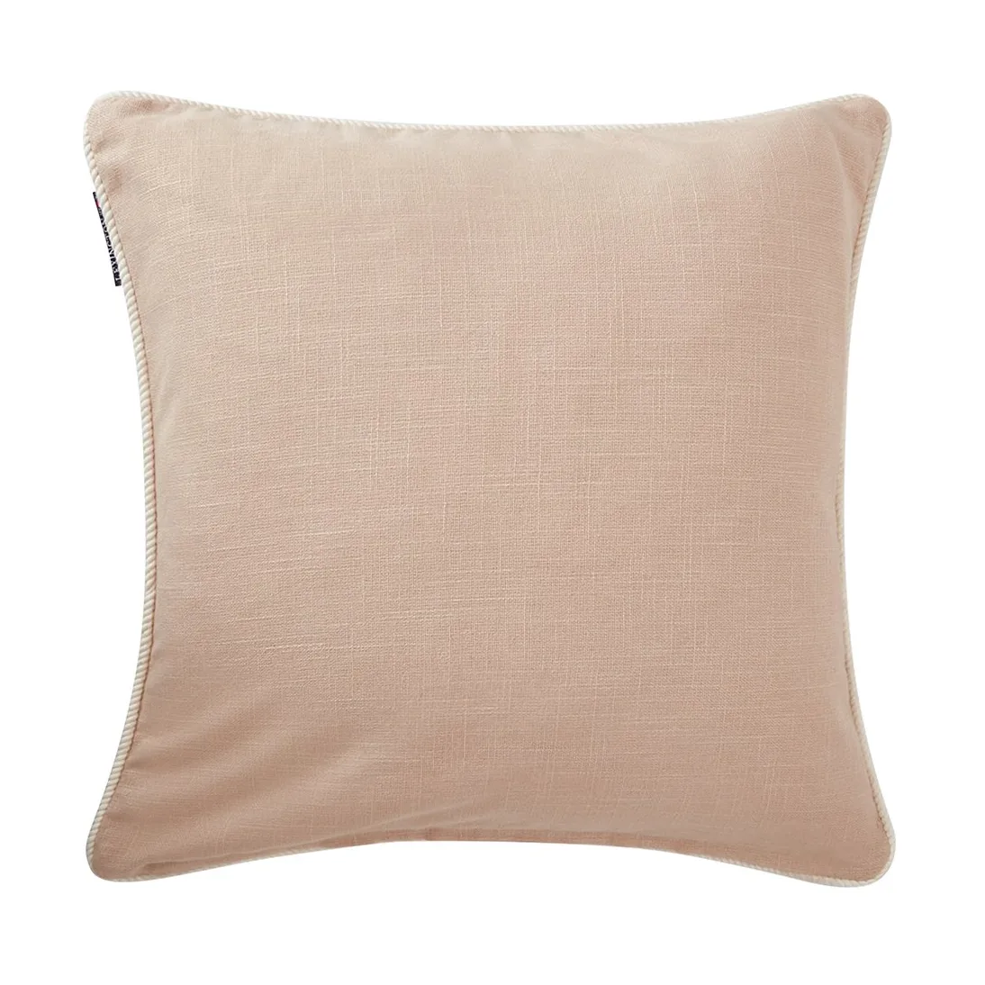 Sea Embroidered Recycled Cotton Kissenbezug 50x50cm, Light Beige Lexington