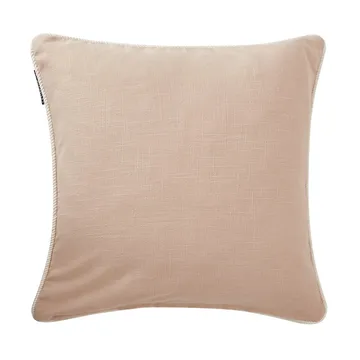 Sea Embroidered Recycled Cotton Kissenbezug 50x50cm - Light Beige - Lexington