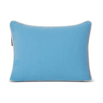 Seaside Small Organic Cotton Twill Kissen 30 x 40cm - Blau-hellbeige - Lexington