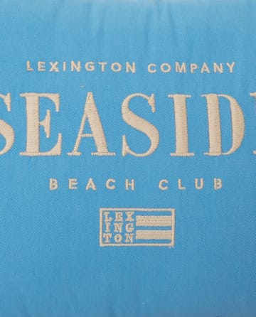 Seaside Small Organic Cotton Twill Kissen 30 x 40cm - Blau-hellbeige - Lexington