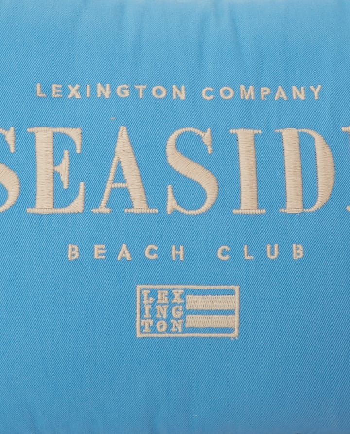 Seaside Small Organic Cotton Twill Kissen 30 x 40cm - Blau-hellbeige - Lexington