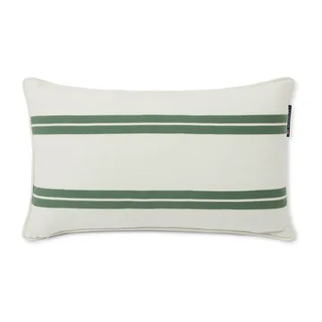 Side Striped Kissen small 30 x 50cm - White-green - Lexington