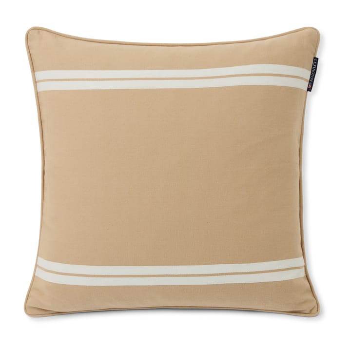 Side Striped Kissenbezug 50 x 50cm, Beige-white Lexington