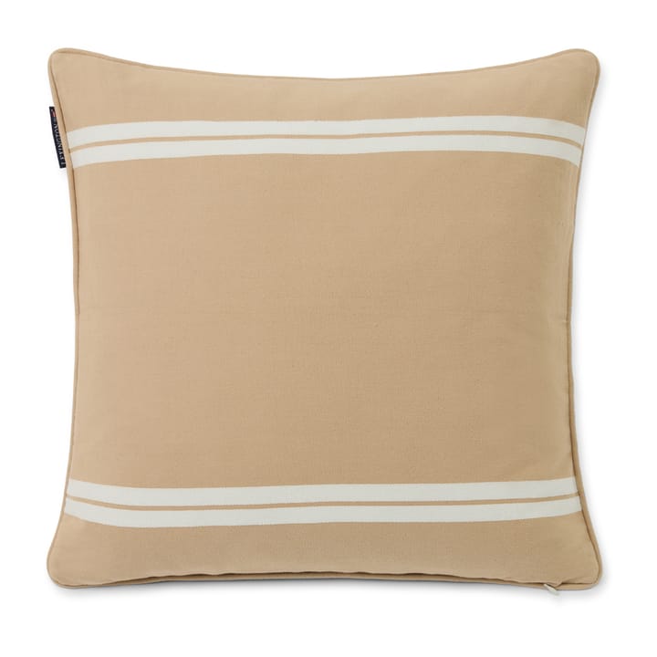 Side Striped Kissenbezug 50 x 50cm, Beige-white Lexington