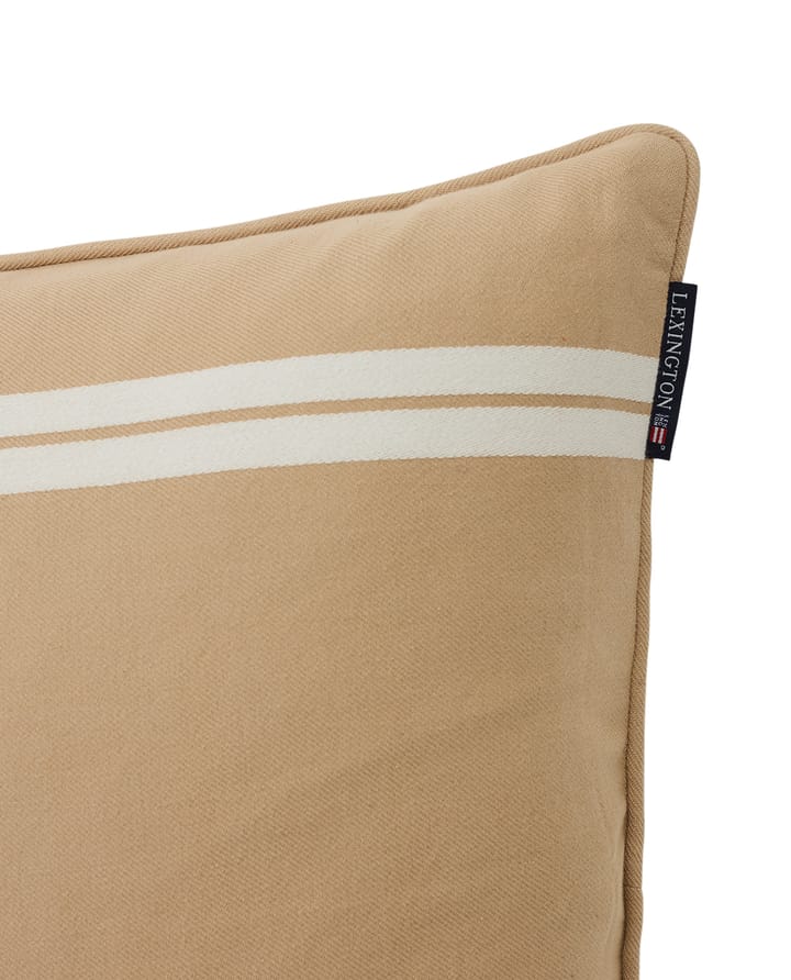 Side Striped Kissenbezug 50 x 50cm, Beige-white Lexington