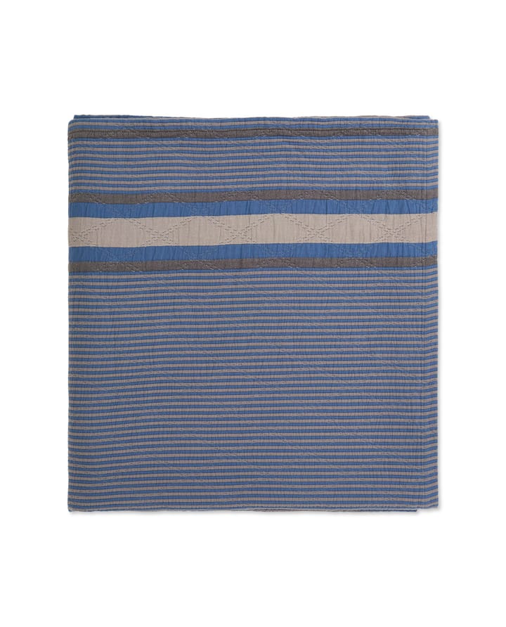 Side Striped Soft Quilted Bettüberwurf 160 x 240cm, Blue Lexington