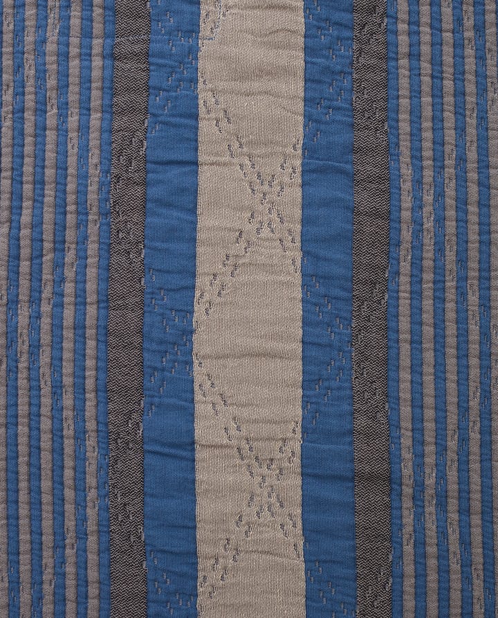 Side Striped Soft Quilted Bettüberwurf 160 x 240cm, Blue Lexington