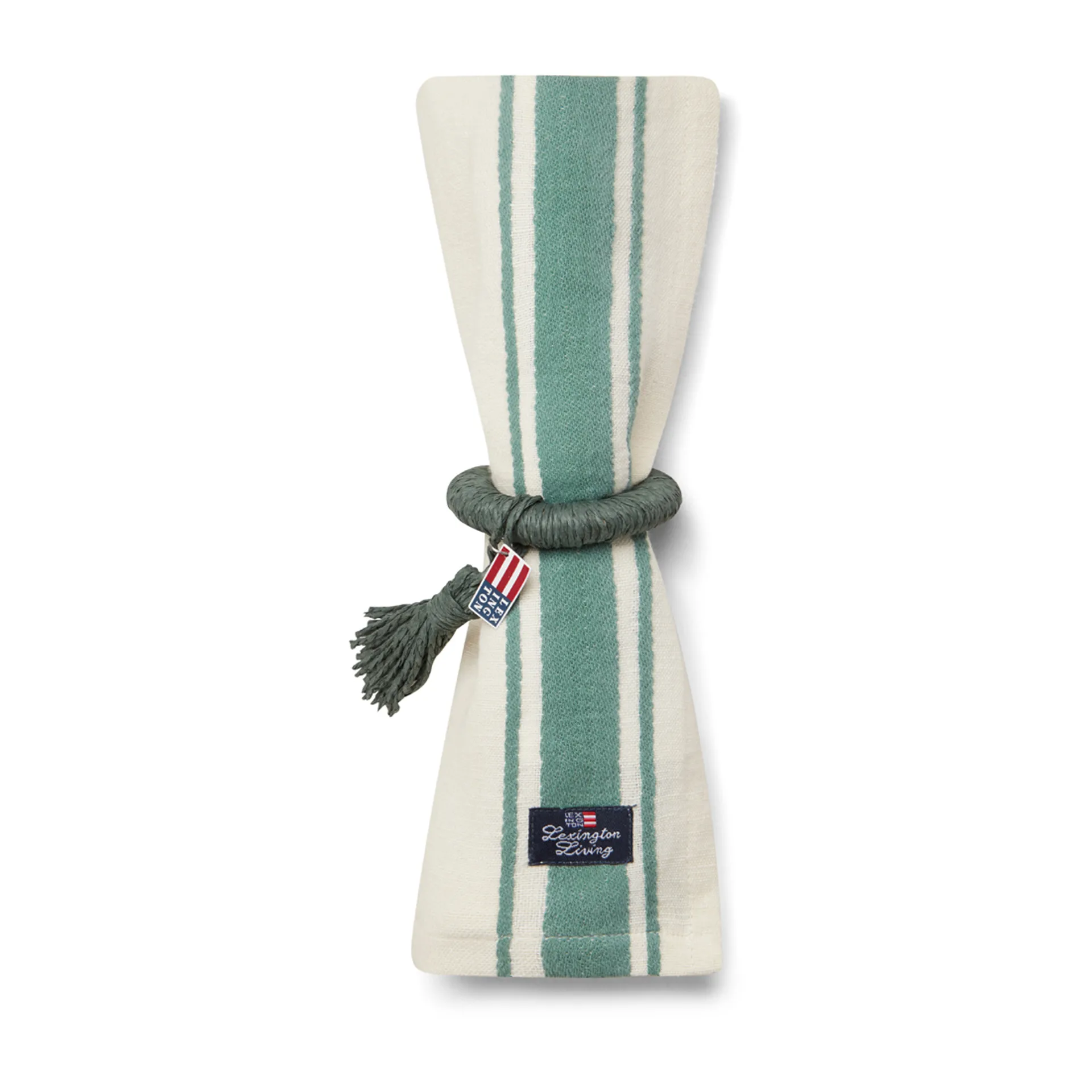 Side Stripes Stoffserviette 50 x 50cm, Grün Lexington